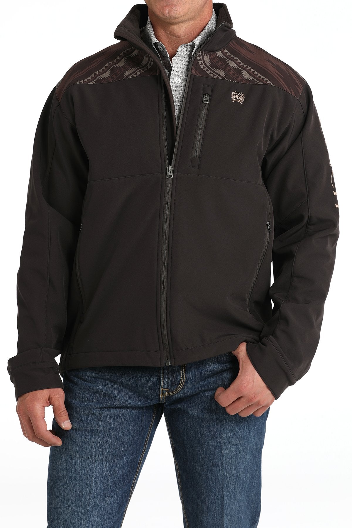 Cinch Mens Bonded Jacket - Brown - MWJ1583008