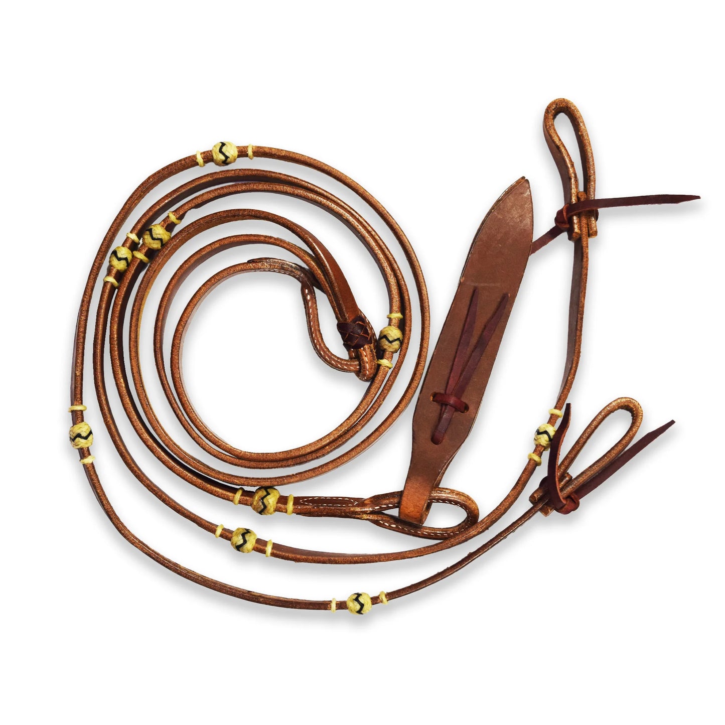 Ezy Ride Reins Rommel Flat Leather and Popper Harness - NE-905