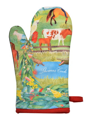 Thomas Cook Farm Friends Farmyard Oven mitt and Pot Holder Set - TCP2922130