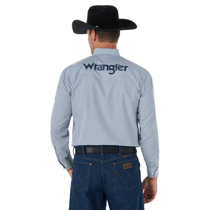 WRANGLER MENS WESTERN 2-PKT L/S SHIRT