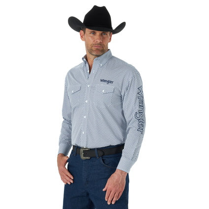 WRANGLER MENS WESTERN 2-PKT L/S SHIRT