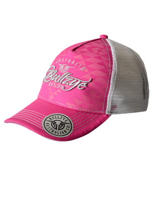 Bullzye Waves Trucker Cap - Pink