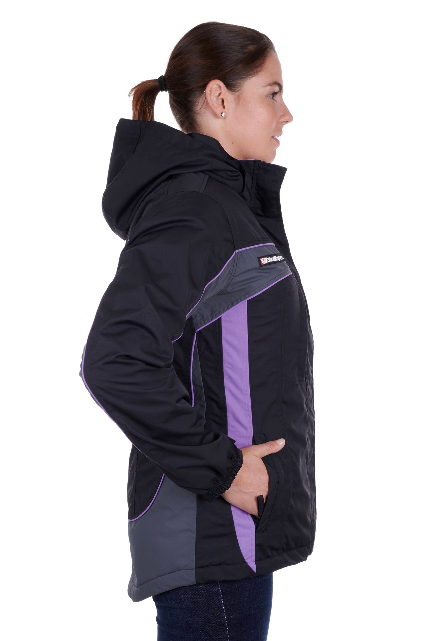 Bullzye Ladies Carla Jacket - Black/Purple - B3W2709057