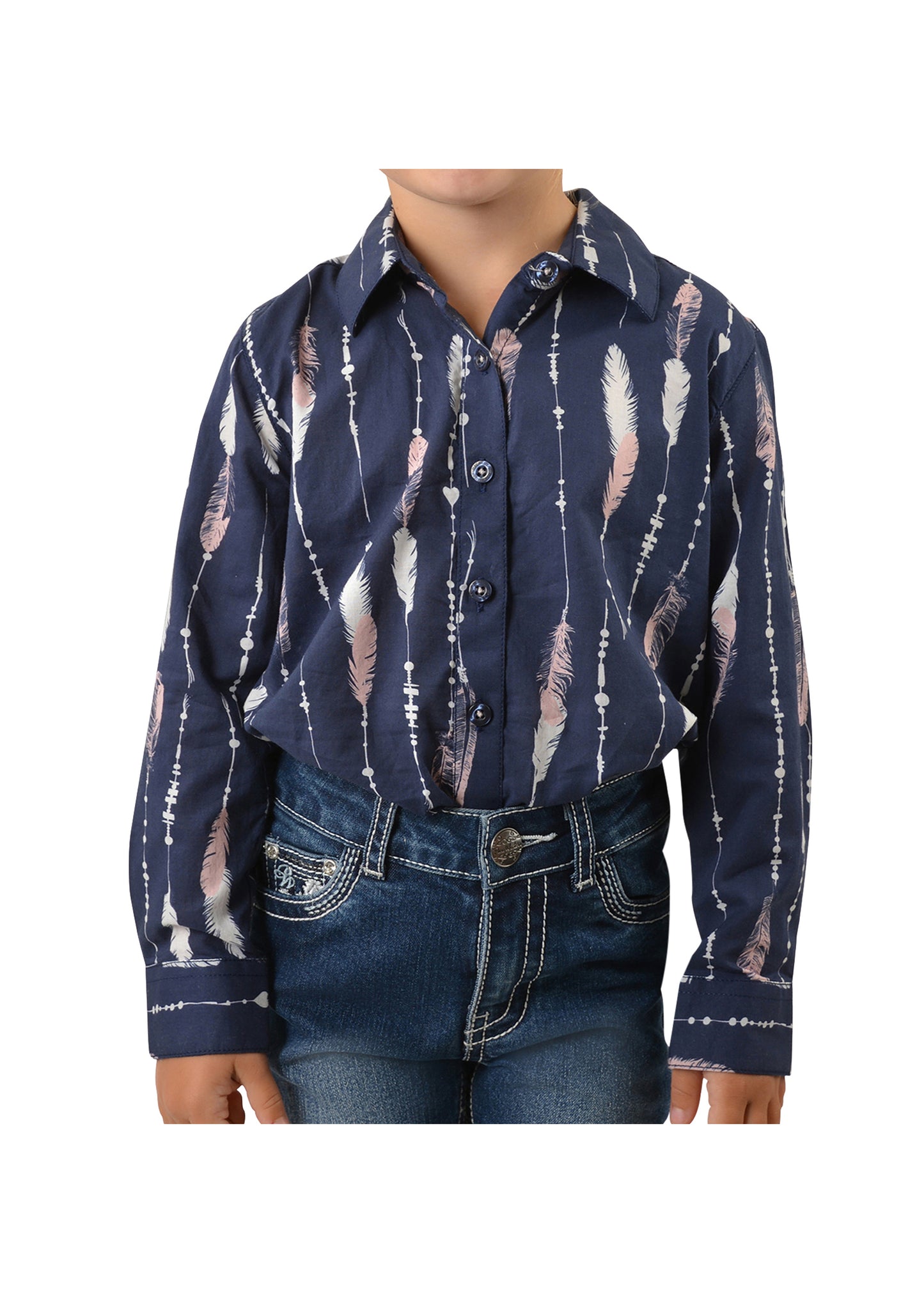 Pure Western Girls Aleen Print L/S Shirt - P2S5102629