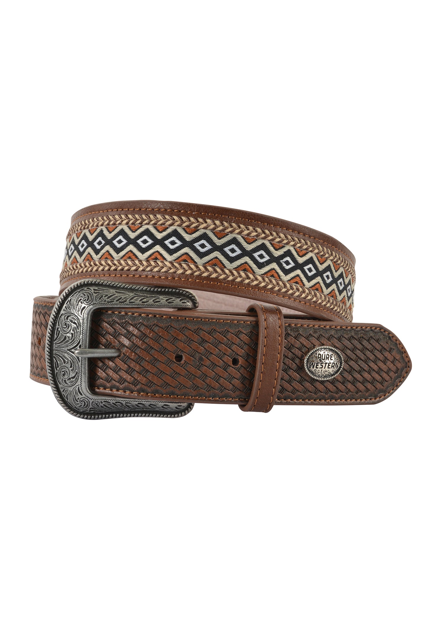 Pure Western Lockhart Belt - Dark Tan - P3W1975BLT