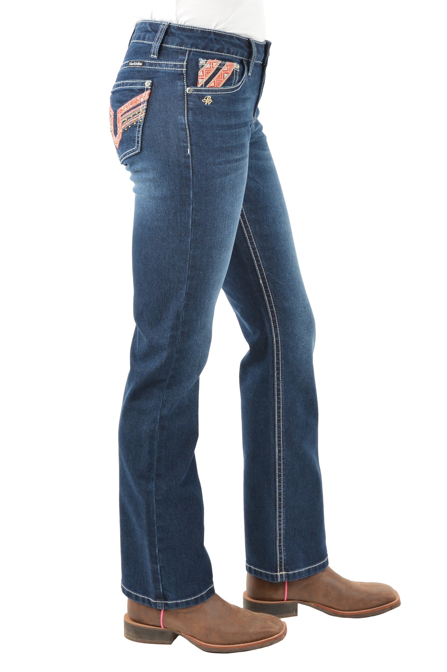 Pure Western Ladies Aztec Boot Cut Jean - PCP2211726