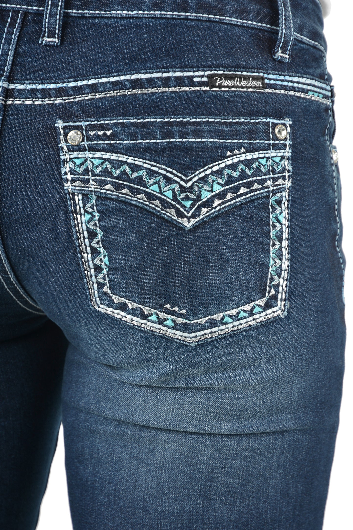 Pure Western Ladies Geraldine Straight Leg Jean - PCP2212730