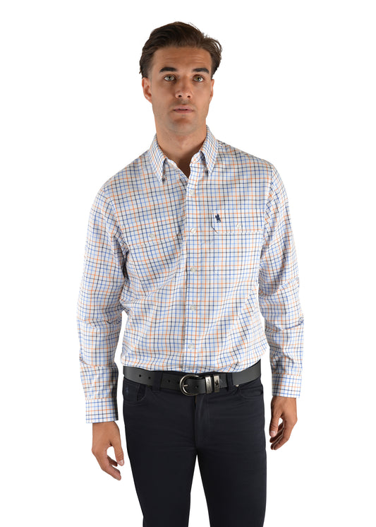 Thomas Cook Mens Hugesdale Check 2-Pocket Long Sleeve Shirt - T2S1115037 - ON SALE