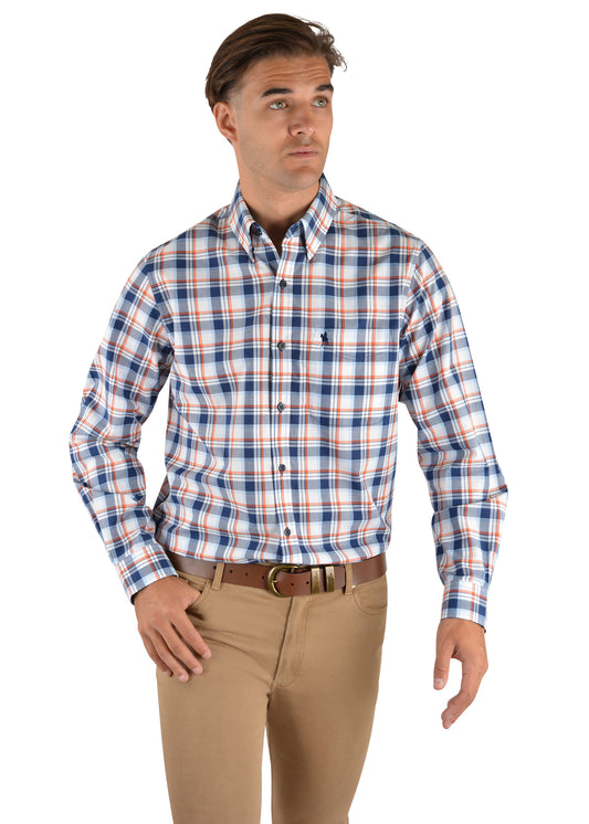 Thomas Cook Mens Albert Check 2-Pocket Long Sleeve Shirt - T2S1118029 - ON SALE