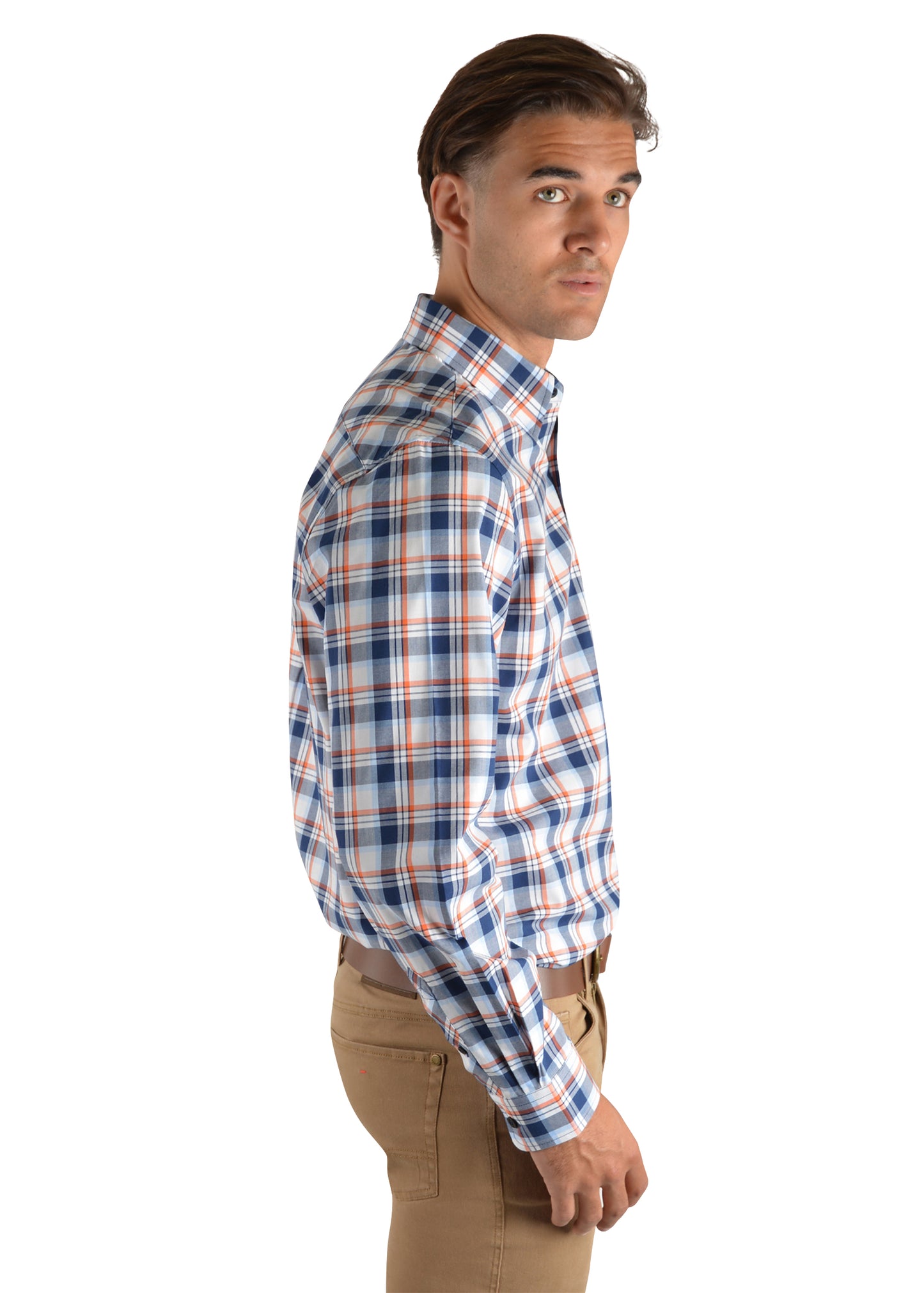 Thomas Cook Mens Albert Check 2-Pocket Long Sleeve Shirt - T2S1118029 - ON SALE