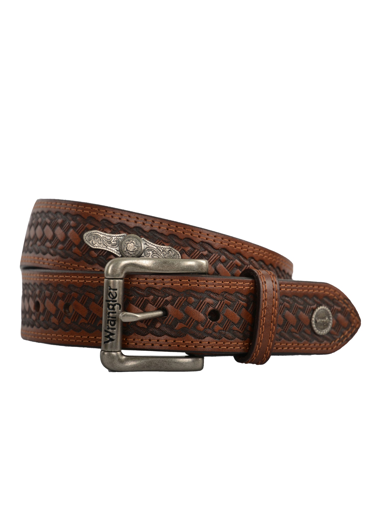 Wrangler Mens Flinders Belt - Chestnut