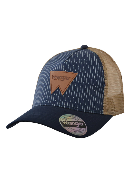 Wrangler Mens Fitzpatrick Trucker Cap - Navy - X1S1987CAP