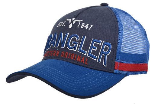 Wrangler Mens Hobart Trucker Cap - Royal Blue