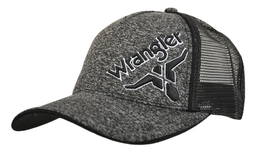 Wrangler Mens Nestor Trucker Cap - Charcoal Marle