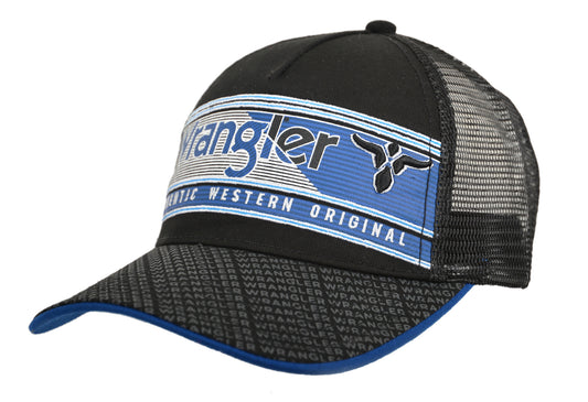 Wrangler Mens Duke Trucker Cap - Black