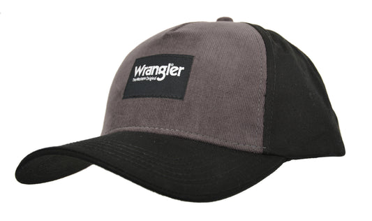 Wrangler Mens Cord Trucker Cap - Charcoal