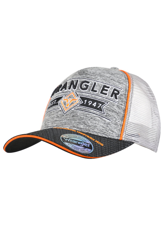 Wrangler Franco High  Profile Trucker Cap - Charcoal Marle - X2S1990CAP