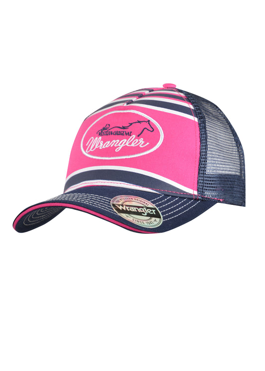 Wrangler Ava Trucker Cap - Navy/Pink - X2S2928CAP