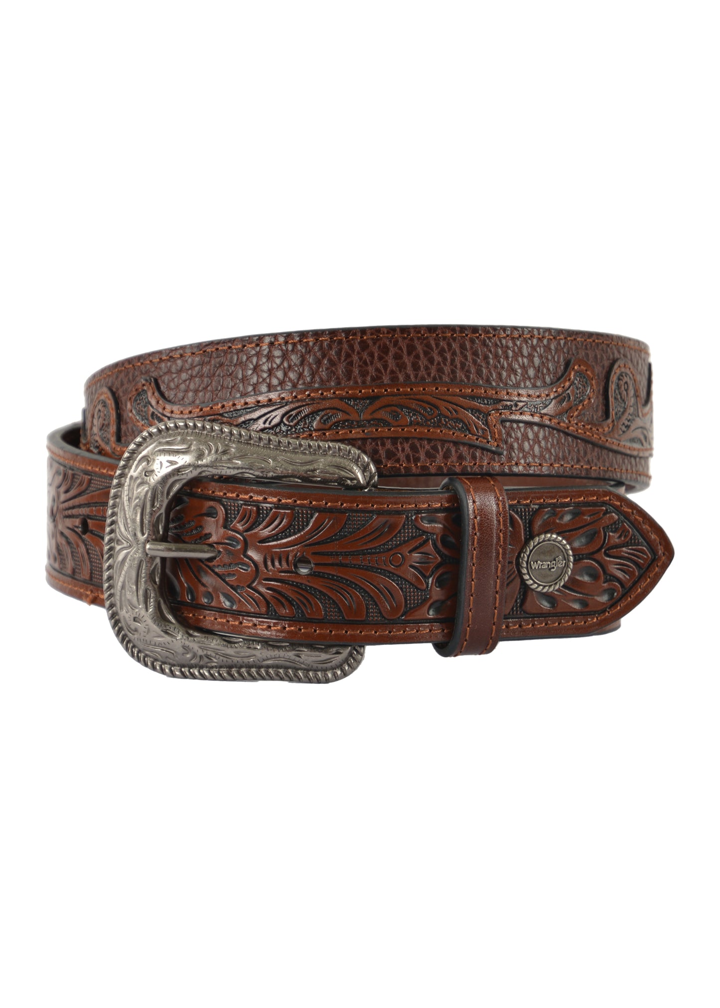 Wrangler USA Morgan Belt - Dark Tan - X3W1907BLT