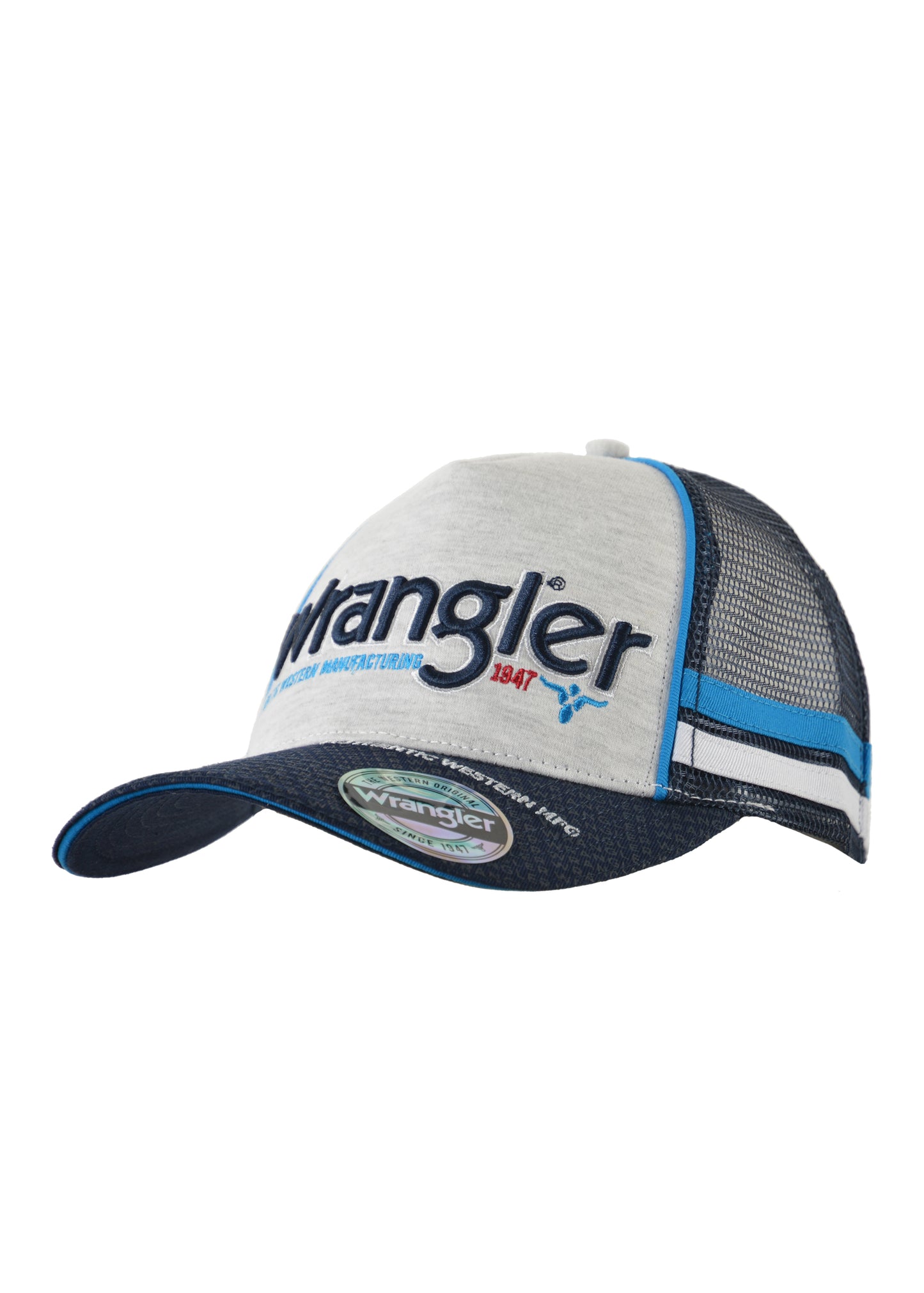 Wrangler Finlay Trucker Cap - Grey Marle/Navy - X3W1947CAP