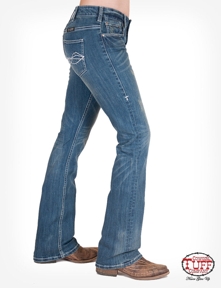 Cowgirl Tuff Ladies Jean - Natural Waist - Hippie Reboot