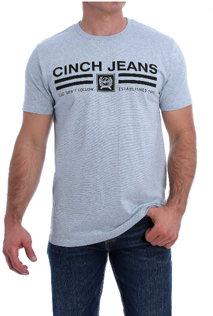 Cinch Mens Light Grey T Shirt – Sheps Outfitters